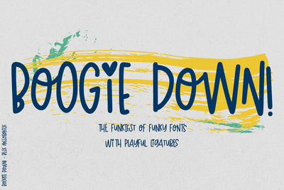 Boogie Down! Handlettered Sans Font Font Beck McCormick 