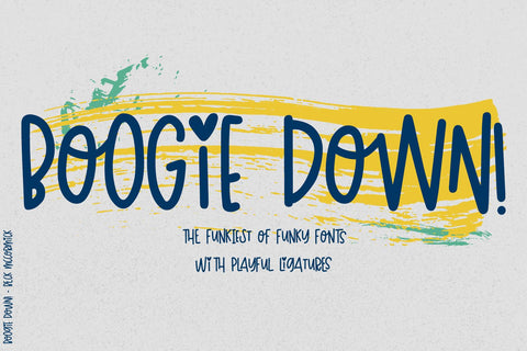 Boogie Down! Handlettered Sans Font Font Beck McCormick 