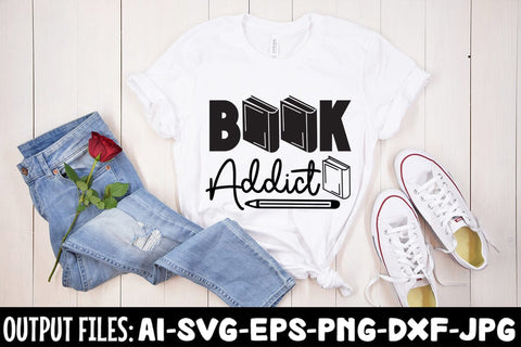 Book Addict svg design SVG Rafiqul20606 
