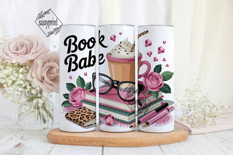 Book Babe 20oz Tumbler Wrap Sublimation sassyprint 