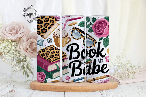 Book Babe 20oz Tumbler Wrap Sublimation sassyprint 