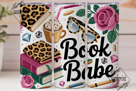 Book Babe 20oz Tumbler Wrap Sublimation sassyprint 