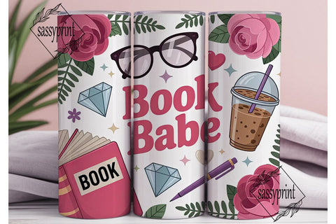 Book Babe 20oz Tumbler Wrap Sublimation sassyprint 