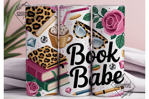 Book Babe 20oz Tumbler Wrap Sublimation sassyprint 