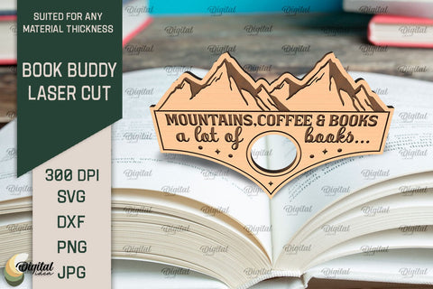 Book Buddies Laser Cut. Book Page Holders SVG SVG Evgenyia Guschina 