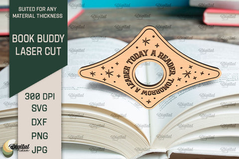 Book Buddies Laser Cut. Book Page Holders SVG SVG Evgenyia Guschina 