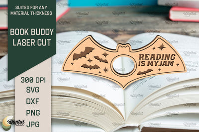Book Buddy Laser Cut. Book Page Holder SVG SVG Evgenyia Guschina 