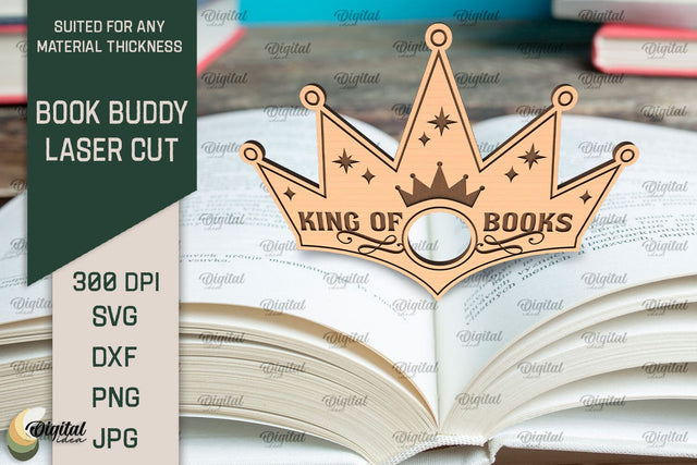 Book Buddy Laser Cut. Book Page Holder SVG SVG Evgenyia Guschina 