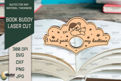 Book Buddy Laser Cut. Book Page Holder SVG SVG Evgenyia Guschina 