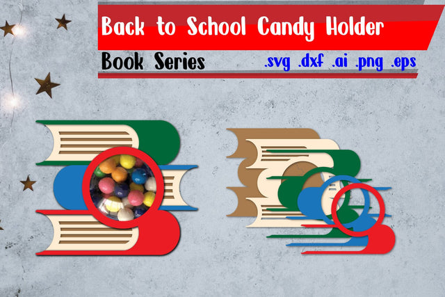 Book Candy Holder | Back to School Candy Holder 3D Paper zafrans studio 
