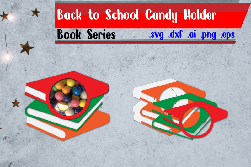 Book Candy Holder | School Candy Holder 3D Paper zafrans studio 