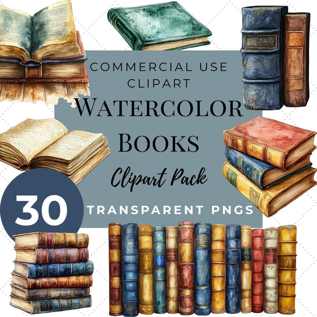 Book Clipart Transparent Background PNG SVG Paige Cole Studio 