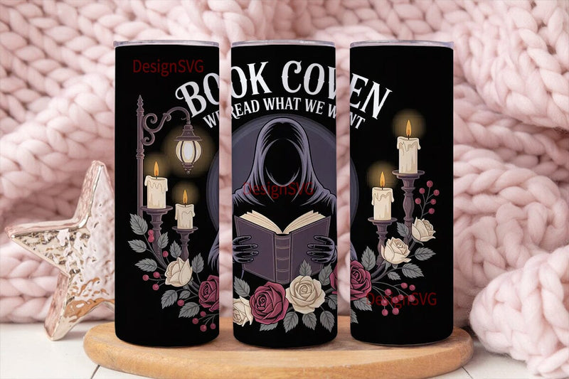 Book Coven 20oz Tumbler Wrap Sublimation DesignSVG 