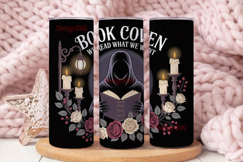 Book Coven 20oz Tumbler Wrap Sublimation DesignSVG 