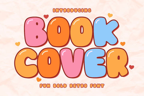 Book Cover - Fun Bold Retro Font Font Masyafi Studio 