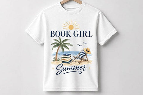 Book Girl Summer Reading PNG | Book Lover Sublimation Design SVG BillahCrafts 