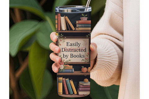 Book Lover 20oz Tumbler Wrap Sublimation DesignSVG 