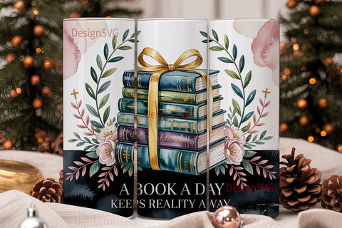 Book Lover 20oz Tumbler Wrap Sublimation DesignSVG 