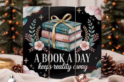 Book Lover 20oz Tumbler Wrap Sublimation DesignSVG 
