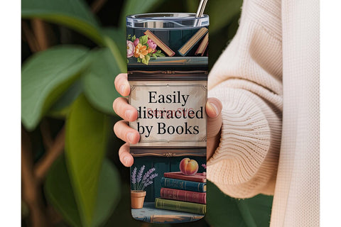 Book Lover 20oz Tumbler Wrap Sublimation DesignSVG 