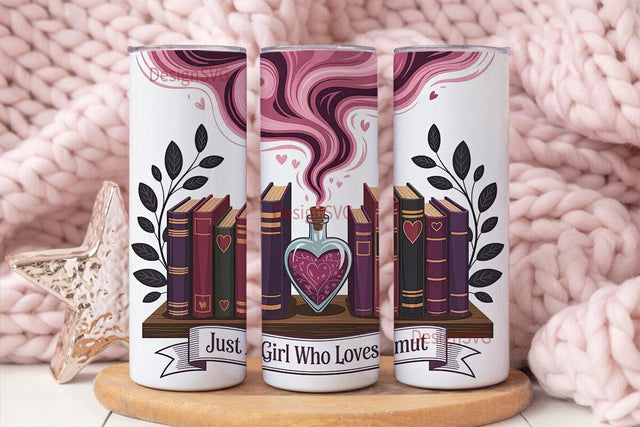 Book Lover 20oz Tumbler Wrap Sublimation DesignSVG 