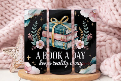 Book Lover 20oz Tumbler Wrap Sublimation DesignSVG 