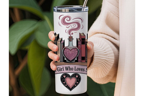 Book Lover 20oz Tumbler Wrap Sublimation DesignSVG 