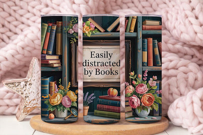 Book Lover 20oz Tumbler Wrap Sublimation DesignSVG 