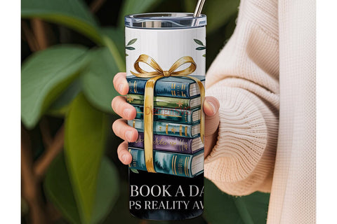 Book Lover 20oz Tumbler Wrap Sublimation DesignSVG 