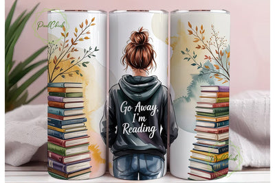 Book Lover Cozy Reading 20oz Tumbler Sublimation PixelChick 