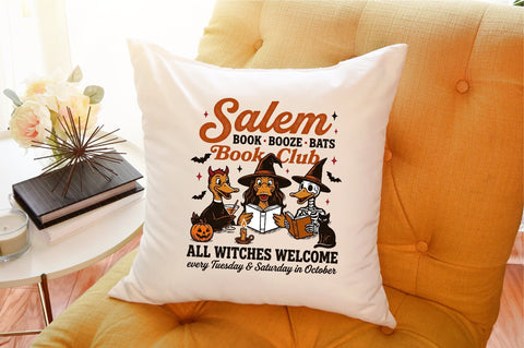 Book Lover Halloween -Goose Reading Png Sublimation designartist 