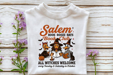 Book Lover Halloween -Goose Reading Png Sublimation designartist 