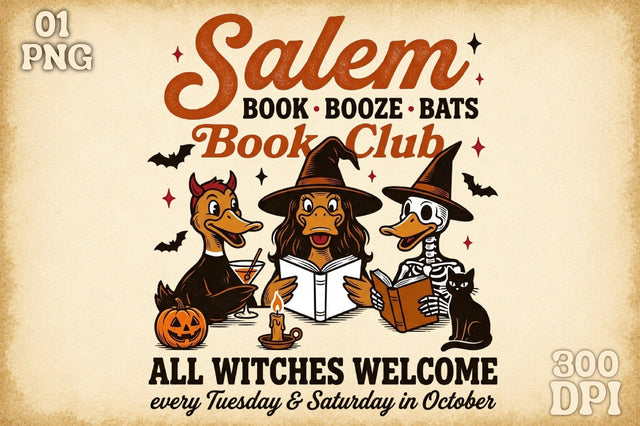 Book Lover Halloween -Goose Reading Png Sublimation designartist 