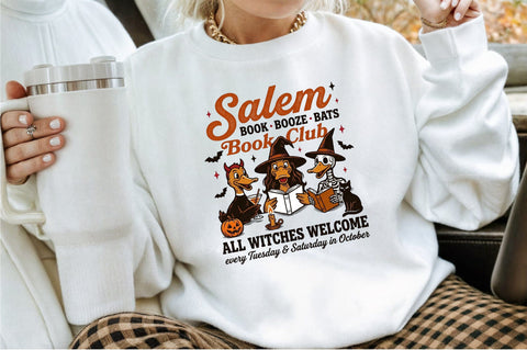 Book Lover Halloween -Goose Reading Png Sublimation designartist 