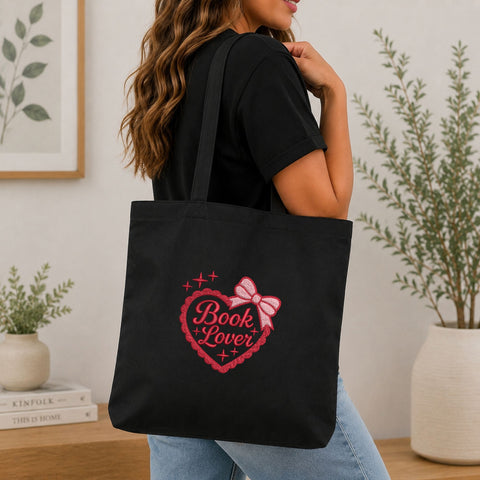 Book Lover Heart Bow Machine Embroidery Design – Reading Lover Bookish Embroidery File Embroidery/Applique DESIGNS PatternFeed8 