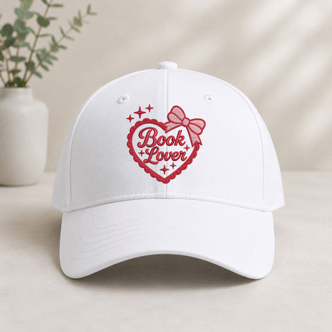 Book Lover Heart Bow Machine Embroidery Design – Reading Lover Bookish Embroidery File Embroidery/Applique DESIGNS PatternFeed8 