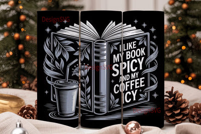 Book Lover Iced Coffee 20oz Tumbler Wrap Sublimation DesignSVG 