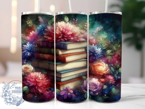 Book Lover Librarian 20oz Skinny Tumbler, Lover Book Tumbler Png, Straight & Tapered Tumbler Wrap, Instant Digital Download Sublimation ToriDesigns 