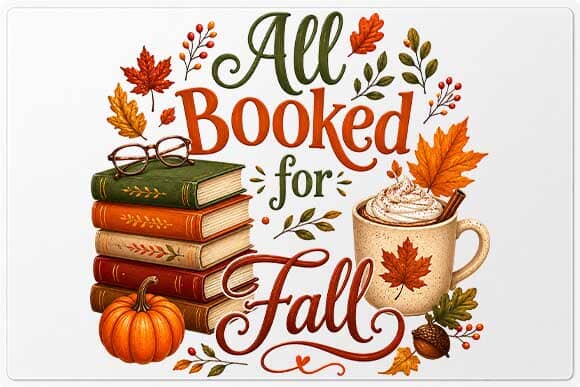 Book Lover PNG | All Booked for Fall Digital Download SVG BillahCrafts 