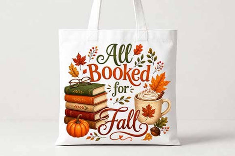 Book Lover PNG | All Booked for Fall Digital Download SVG BillahCrafts 