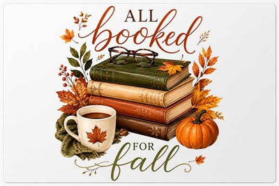 Book Lover PNG | All Booked For Fall Digital Download SVG BillahCrafts 