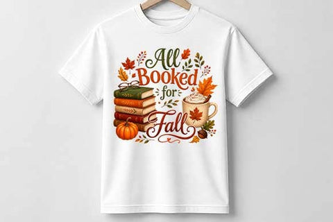 Book Lover PNG | All Booked for Fall Digital Download SVG BillahCrafts 