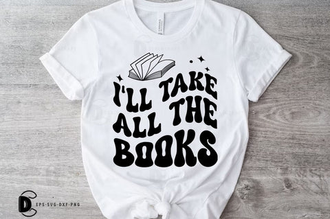 Book Lover Quotes SVG PNG Design Bundle, Reading T-shirt Set SVG FiveStarCrafting 
