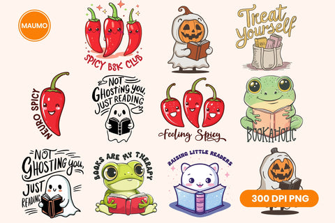 Book Lover Reading Bundle Sublimation Maumo Designs 