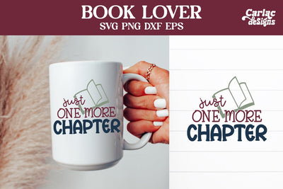 Book Lover SVG and Sublimation SVG Carla C Designs 