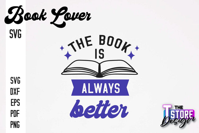 Book Lover SVG | Book Quotes SVG Design | Book Lover v.1 SVG The T Store Design 