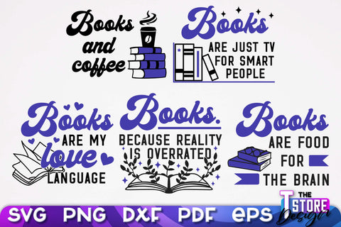 Book Lover SVG | Book Quotes SVG Design | Book Lover v.1 SVG The T Store Design 