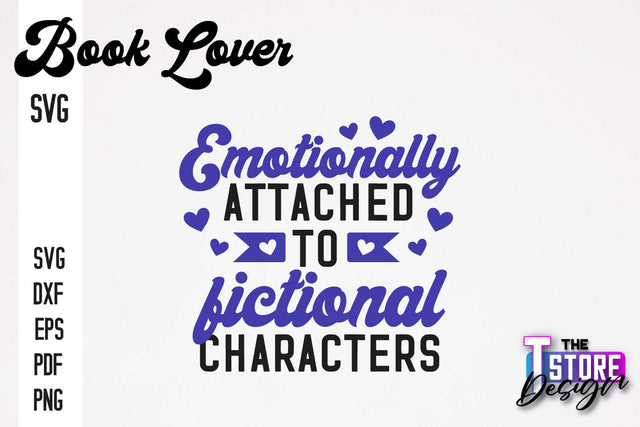 Book Lover SVG | Book Quotes SVG Design | Book Lover v.1 SVG The T Store Design 