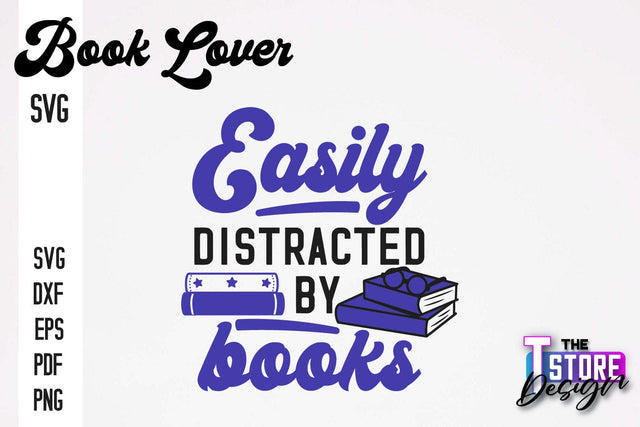 Book Lover SVG | Book Quotes SVG Design | Book Lover v.1 SVG The T Store Design 