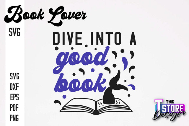 Book Lover SVG | Book Quotes SVG Design | Book Lover v.1 SVG The T Store Design 